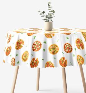Goldea kulatý teflonový ubrus - lahodná pizza Ø 150 cm
