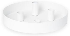 Adventní kovový svícen Sund Round White Storefactory Scandinavia