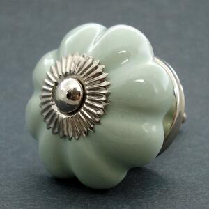 Keramická úchytka -Šalvějový květ Barva kovu: stříbrná