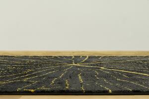 Makro Abra Moderní kusový koberec FESTIVAL 2642A Pařez stromu černý žlutý Rozměr: 180x270 cm