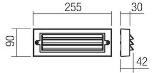 Redo 90330 - LED Venkovní nástěnné svítidlo KRUP LED/6W/230V IP65 antracit