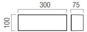Redo 90330 - LED Venkovní nástěnné svítidlo KODIAK LED/12W/230V IP65 bílá/černá