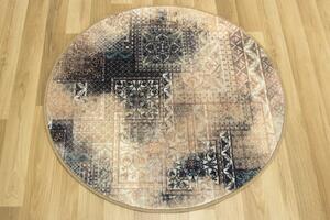 Makro Abra Kulatý koberec Patchwork HD Béžový Rozměr: průměr 67 cm