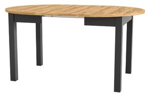 Jídelní stůl Isiah 02 (dub + černá) (pro 4-8 osob). 1082831