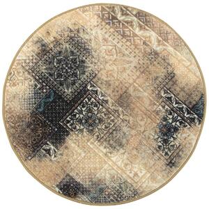 Makro Abra Kulatý koberec Patchwork HD Béžový Rozměr: průměr 67 cm