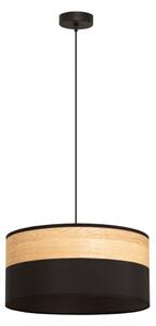 Lustr na lanku ALBA 1xE27/15W/230V pr. 40 cm černá/hnědá