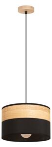 Lustr na lanku ALBA 1xE27/15W/230V pr. 25 cm černá/hnědá