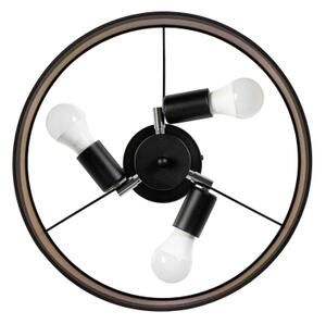 Přisazený lustr ALBA 3xE27/15W/230V pr. 40 cm černá/hnědá