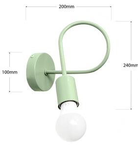 Nástěnná lampička OXFORD 1xE27/15W/230V zelená