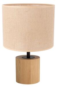 Spot-Light DO708195174 - Stolní lampa KRETA 1xE27/25W/230V dub/oranžová