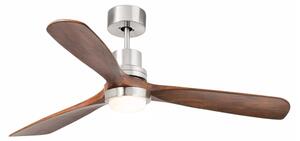 FARO 33518DC - LED Stropní ventilátor LANTAU LED/15W/230V chrom/dřevo + DO