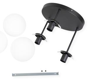 Přisazený lustr MOONLIGHT 3xE27/15W/230V černá