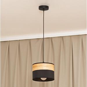 Lustr na lanku ALBA 1xE27/15W/230V pr. 20 cm černá/hnědá