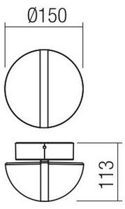 Redo 90364 - LED Venkovní nástěnné svítidlo SIERRA LED/10,8W/230V IP54
