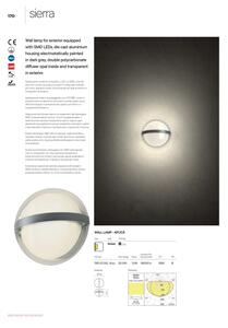 Redo 90364 - LED Venkovní nástěnné svítidlo SIERRA LED/10,8W/230V IP54