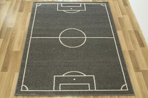 Makro Abra Dětský kusový koberec Emily Kids 2919A Fotbalové hřiště šedý Rozměr: 200x290 cm