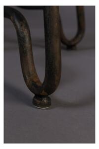 Černá kovová vysoká židle Dutchbone Ovid, výška 88 cm