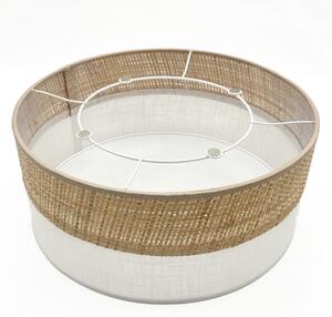 LED Stropní svítidlo SIRJA BOHO LED/20W/230V pr. 35 cm béžová/bílá