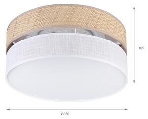 LED Stropní svítidlo SIRJA BOHO LED/20W/230V pr. 35 cm béžová/bílá