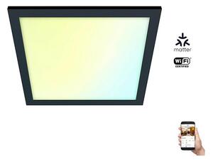WiZ - LED Stmívatelné stropní svítidlo SUPERSLIM LED/12W/230V černá Wi-Fi