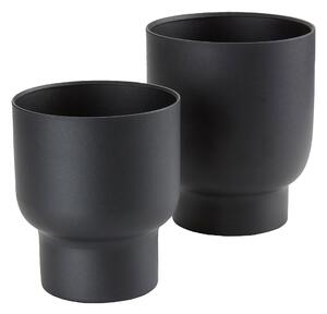 Set 2 ks květináčů Fdonina (černá)