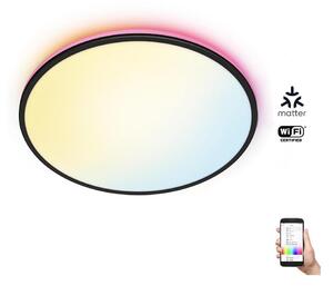 WiZ - LED RGBW Stmívatelné stropní svítidlo RUNE LED/21W/230V černá Wi-Fi