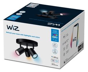 WiZ - LED RGBW Stmívatelné bodové svítidlo IMAGEO 3xGU10/4,9W/230V černá Wi-Fi