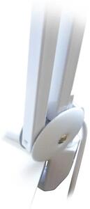 LED Stolní lampa s lupou LED/9W/230V bílá