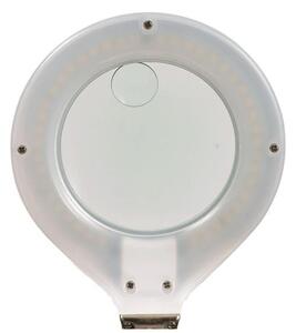LED Stolní lampa s lupou LED/6,5W/230V bílá
