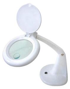 LED Stolní lampa s lupou LED/6,5W/230V bílá