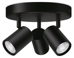 WiZ - LED RGBW Stmívatelné bodové svítidlo IMAGEO 3xGU10/4,9W/230V černá Wi-Fi