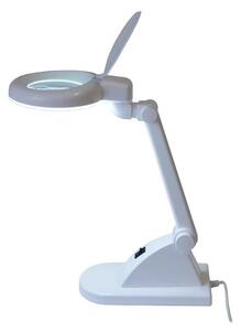 LED Stolní lampa s lupou LED/6W/230V bílá