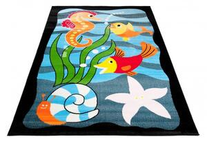Makro Abra Dětský kusový koberec KINDER B499A Moře Ryby modrý Rozměr: 240x330 cm