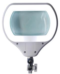 LED Stmívatelná stolní lampa s lupou LED/12W/230V bílá