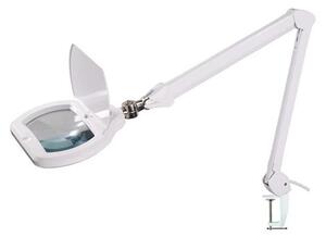 LED Stmívatelná stolní lampa s lupou LED/12W/230V bílá