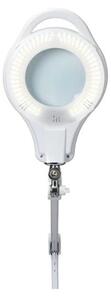 LED Stmívatelná stolní lampa s lupou LED/10W/230V bílá
