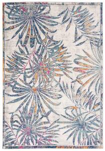 Makro Abra Kusový koberec DENVER G051B Květy listy modrý vícebarevný Rozměr: 120x170 cm