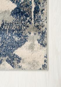 Makro Abra Kusový koberec DENVER A021A Geometrický abstraktní šedý bílý modrý Rozměr: 200x300 cm