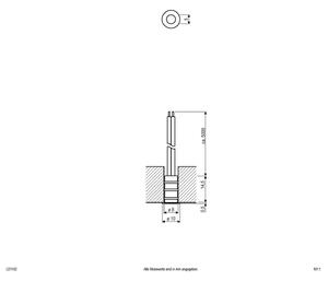 EVN LD1102 zapuštěné světlo 12V IP68 Ø1cm 0,1W 830
