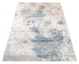 Makro Abra Kusový koberec DENVER G029A Abstraktní moderní modrý bílý Rozměr: 80x150 cm