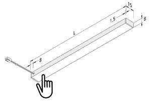 LED osvětlení pod skříňku Top-Stick FMT, 3 000K, 120 cm