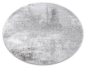 Makro Abra Kulatý kusový koberec MEFE 8731 šedý Rozměr: průměr 100 cm