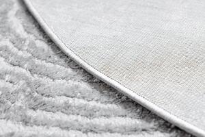 Makro Abra Kulatý kusový koberec MEFE 8725 šedý Rozměr: průměr 100 cm