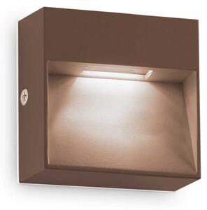 Ideal Lux Venkovní nástěnné LED svítidlo DEDRA v.10cm Barva: Hnědá
