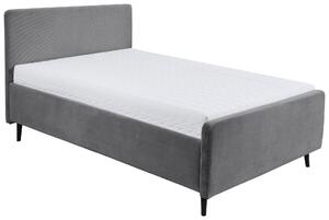 ČALOUNĚNÁ POSTEL, 140/200 cm tmavě šedá MID.YOU - Jednolůžkové postele, Online Only