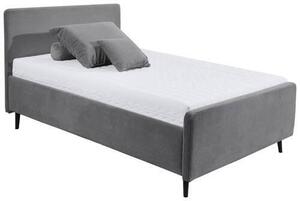 ČALOUNĚNÁ POSTEL, 140/200 cm tmavě šedá MID.YOU - Jednolůžkové postele, Online Only