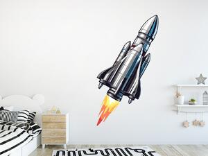 Kosmická raketa samolepky na zeď samolepka na zeď arch 29 x 77 cm