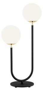 Argon 7072 - Stolní lampa FERRONE 2xE14/7W/230V černá/bílá/zlatá