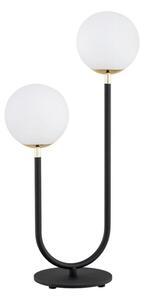 Argon 7072 - Stolní lampa FERRONE 2xE14/7W/230V černá/bílá/zlatá