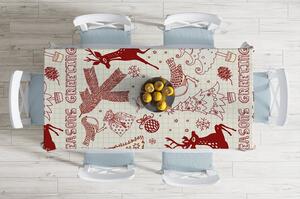 Vánoční ubrus s příměsí bavlny Minimalist Cushion Covers Winter Season, 140 x 180 cm